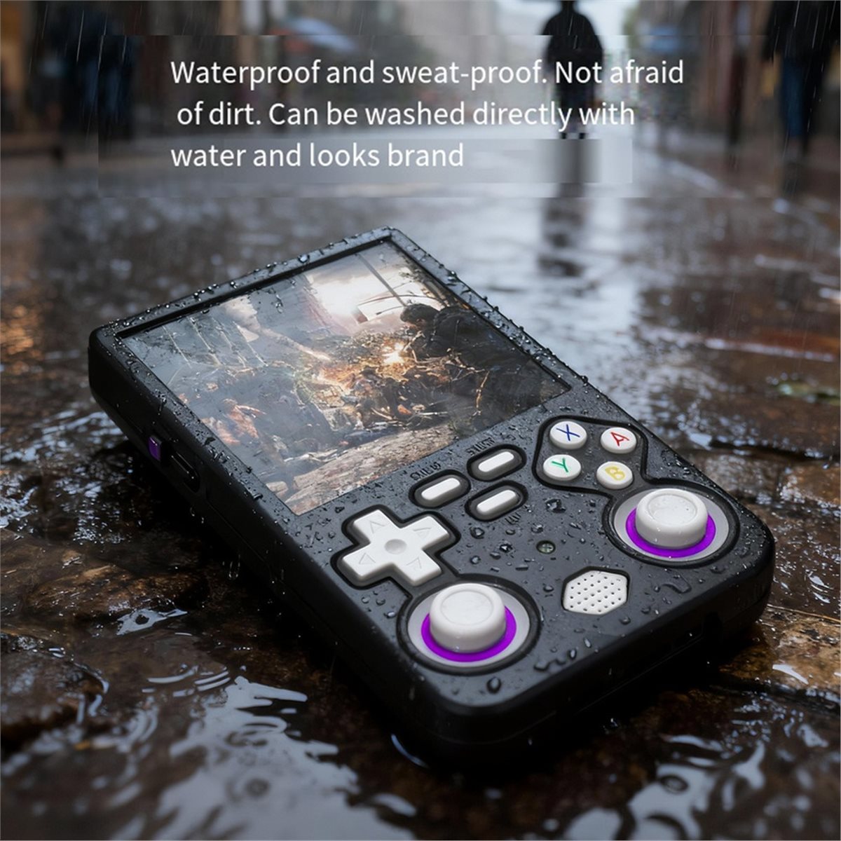 Gaming Console R36 Ultra - غطاء حماية سيليكون جديد A86G مقاوم