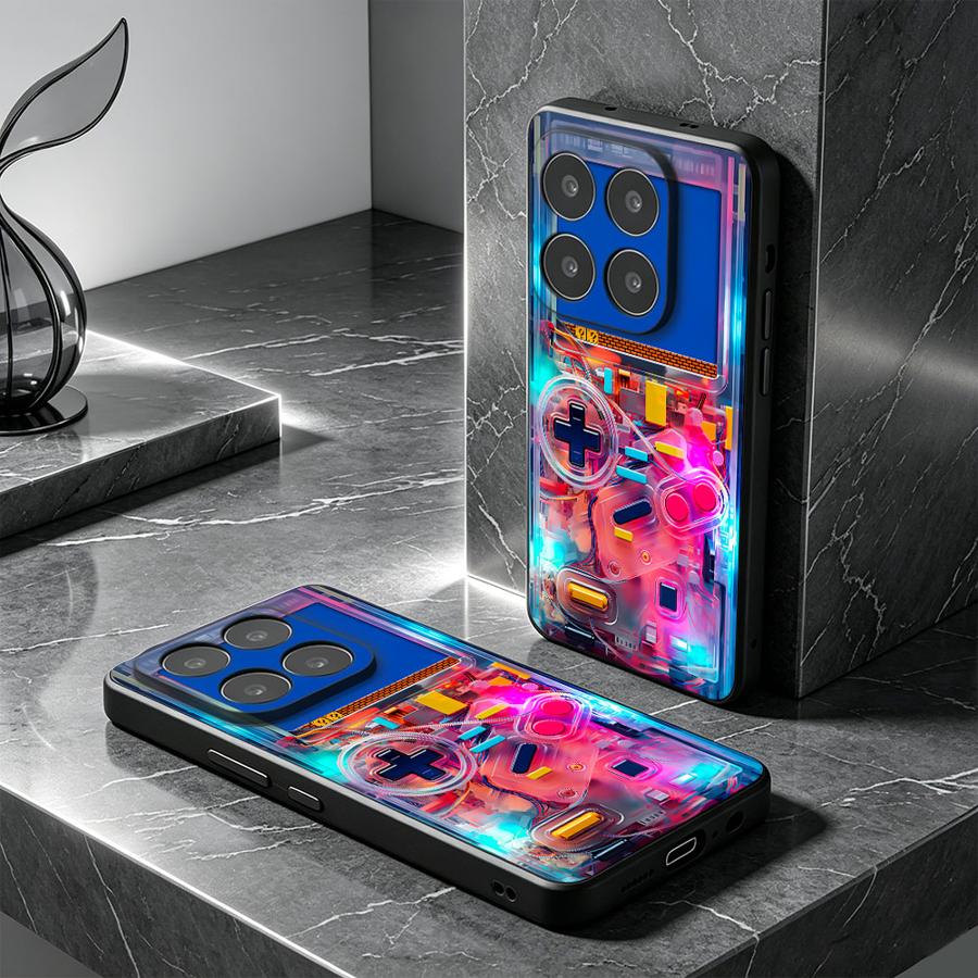 Gaming Console X6 - غطاء هاتف ملون بتصميم وحدة تحكم