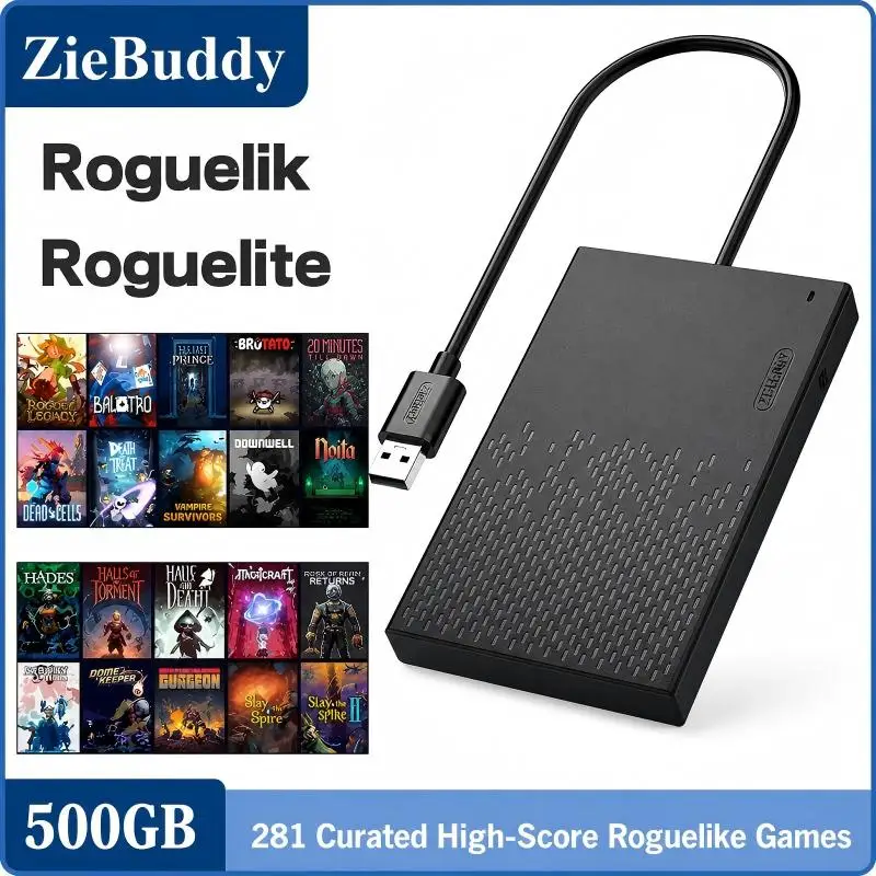 Gaming Console Download - قرص صلب للألعاب ZieBuddy سعة 500