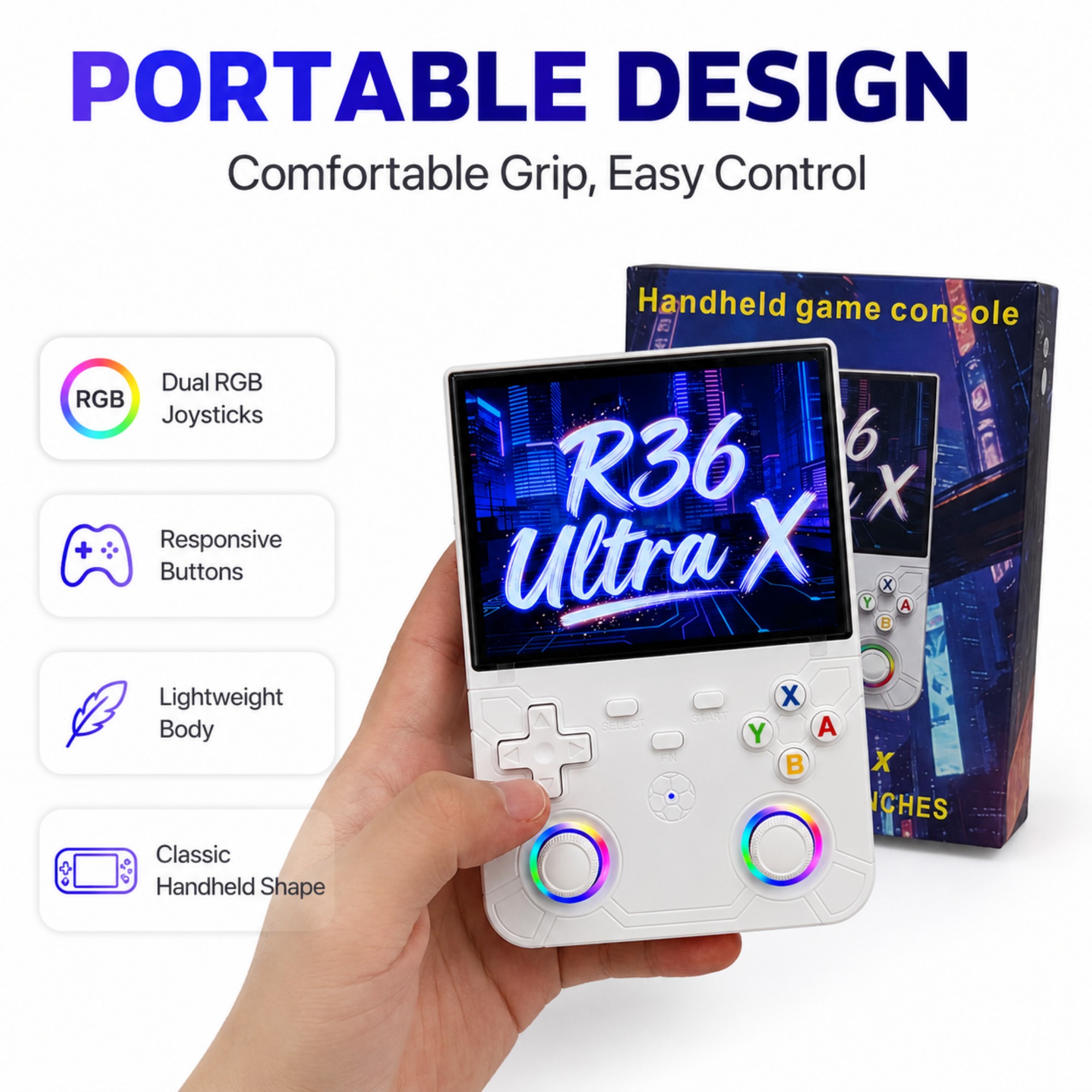 جهاز ألعاب محمول R36 Ultra X م - مراجعة Gaming Console R36 Ultra وسعره