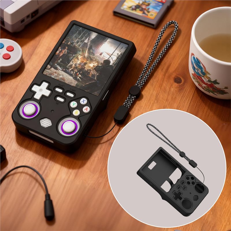 غطاء حماية من السيليكون A23F-S - مراجعة Gaming Console R36 Ultra وسعره